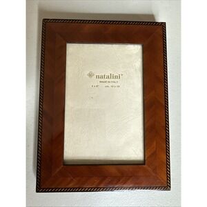 Natalini Italian Handmade Marquetry Picture Frame Wood Fits 4 X 6 Made In Italy